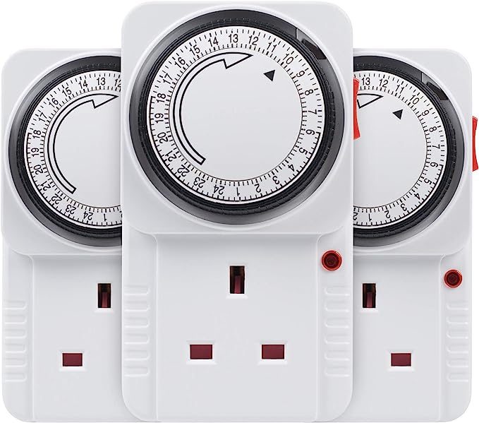 Energy Saving Plug-in Timer Switch for Lights and Home Appliances - HBN Mechanical Timer
