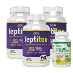Weight Loss Program Leptitox 3-bottles Plus colon cleanse